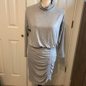 Fraiche by J Ruched Turtleneck Dress